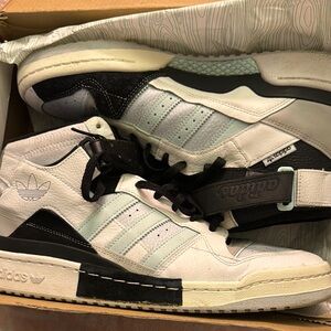 Adidas High-Top Sneakers in Black and White